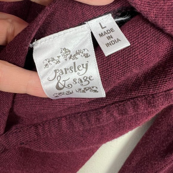 Parsley & Sage Sweater Womens Large Reversible Button Up Cardigan Casual Knit L - Picture 10 of 15